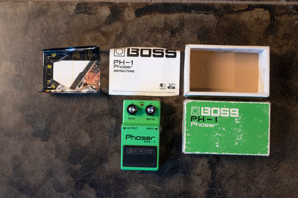 VINTAGE BOSS PH-1 PHASER WITH BOX AND MANUAL