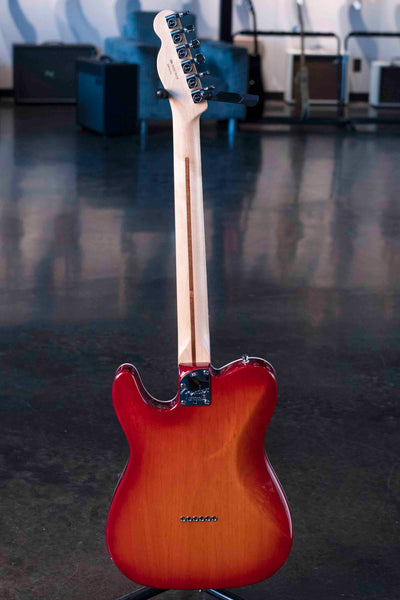 USED FENDER TELE AMERICAN DELUXE AGED CHERRY BURST WITH  CASE
