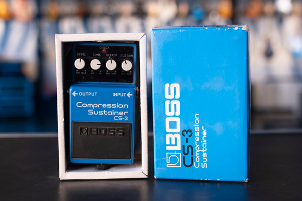 USED BOSS CS-3 COMPRESSOR/SUSTAINER WITH BOX