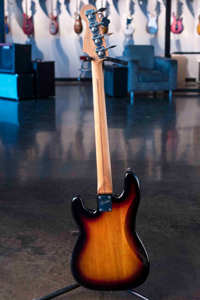 USED FENDER P/J BASS SQUIER BODY FENDER PLAYER NECK WITH CASE