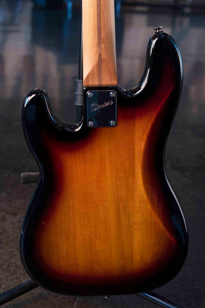 USED FENDER P/J BASS SQUIER BODY FENDER PLAYER NECK WITH CASE
