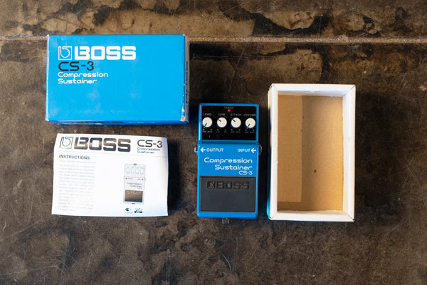 USED BOSS CS-3 COMPRESSOR/SUSTAINER WITH BOX