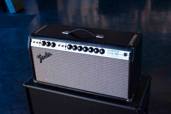 VINTAGE FENDER BANDMASTER AMP SILVERFACE HEAD 1969