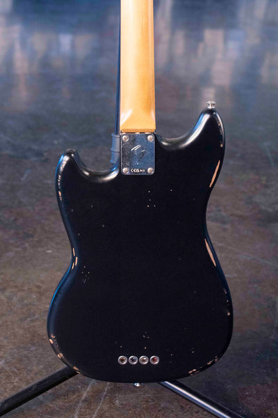 USED FENDER JMJ ROAD WORN MUSTANG BASS BLACK W/GIGBAG