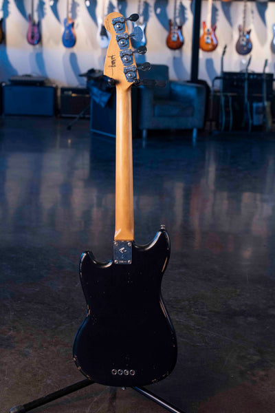 USED FENDER JMJ ROAD WORN MUSTANG BASS BLACK W/GIGBAG