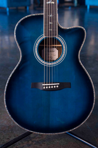 PRS SE A60 ANGELUS WITH FISHMAN PRESYS VT PICKUP - COBALT BLUE BURST WITH CASE
