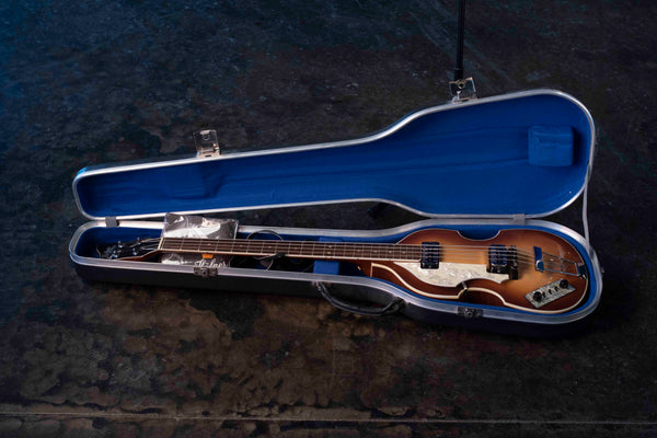 USED HOFNER 500/1 BASS LEFT HANDED - 1987 WITH CASE