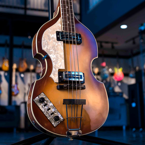 USED HOFNER 500/1 BASS LEFT HANDED - 1987 WITH CASE