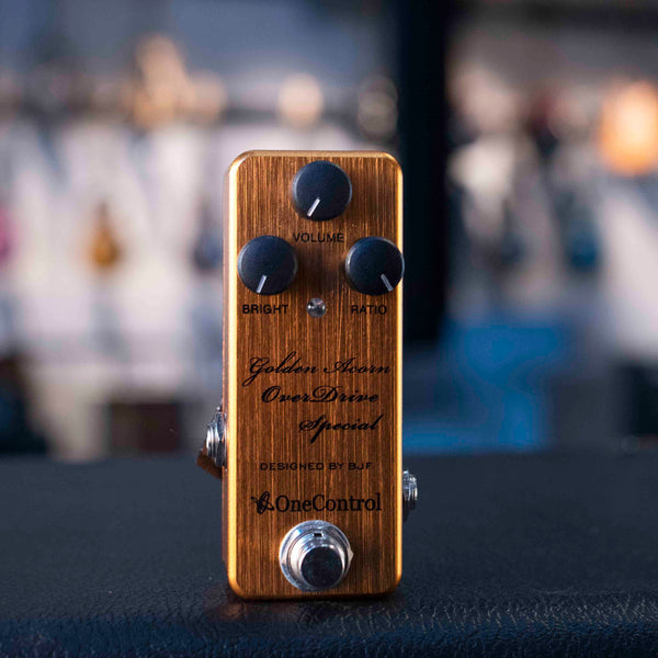 USED ONE CONTROL GOLDEN ACORN OVERDRIVE WITH BOX
