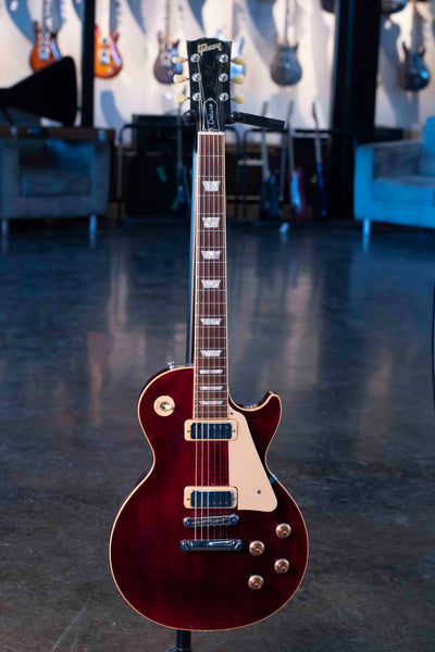 USED GIBSON LES PAUL DELUXE 30TH ANNIVERSARY LIMITED EDITION 1999 FIGURED TOP WITH CASE