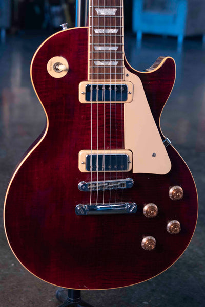 USED GIBSON LES PAUL DELUXE 30TH ANNIVERSARY LIMITED EDITION 1999 FIGURED TOP WITH CASE