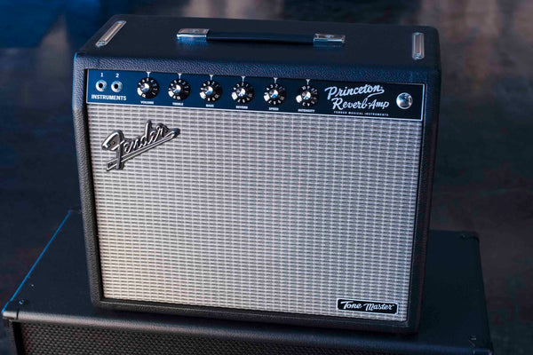 USED FENDER TONE MASTER PRINCETON REVERB WITH COVER