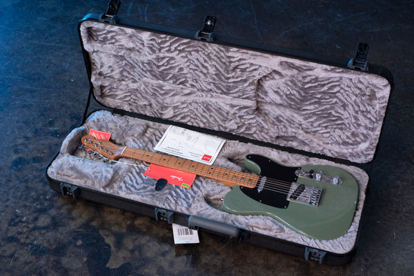 FENDER DEALER EXCLUSIVE AMERICAN ULTRA II TELECASTER, ROASTED MAPLE -  ANTIQUE OLIVE