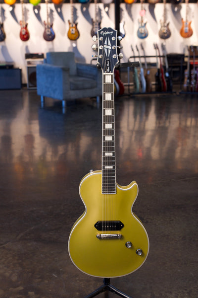 USED EPIPHONE JARED JAMES NICHOLS GOLD GLORY LES PAUL CUSTOM WITH CASE