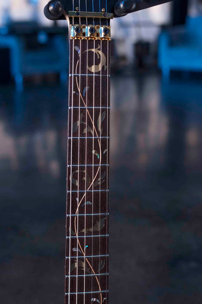 USED IBANEZ PIA STEVE VAI SIGNATURE - BLACK WITH CASE