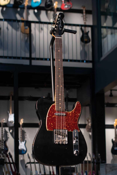 FENDER CUSTOM SHOP  1963 TELECASTER JOURNEYMAN RELIC -  BLACK WITH MATCHING HEADSTOCK