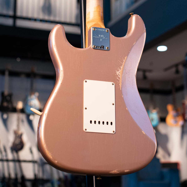 FENDER CUSTOM SHOP  LIMITED EDITION '59 STRATOCASTER HSS RELIC - SHELL PINK METALLIC