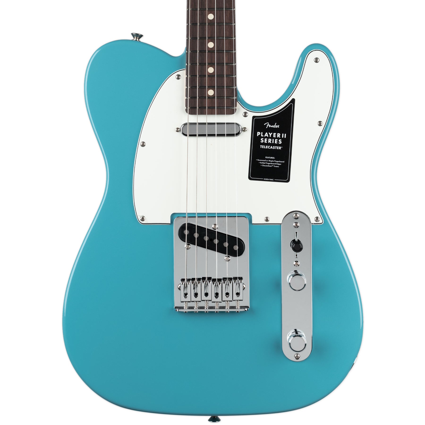 FENDER PLAYER II TELECASTER ROSEWOOD FINGERBOARD -  AQUATONE BLUE