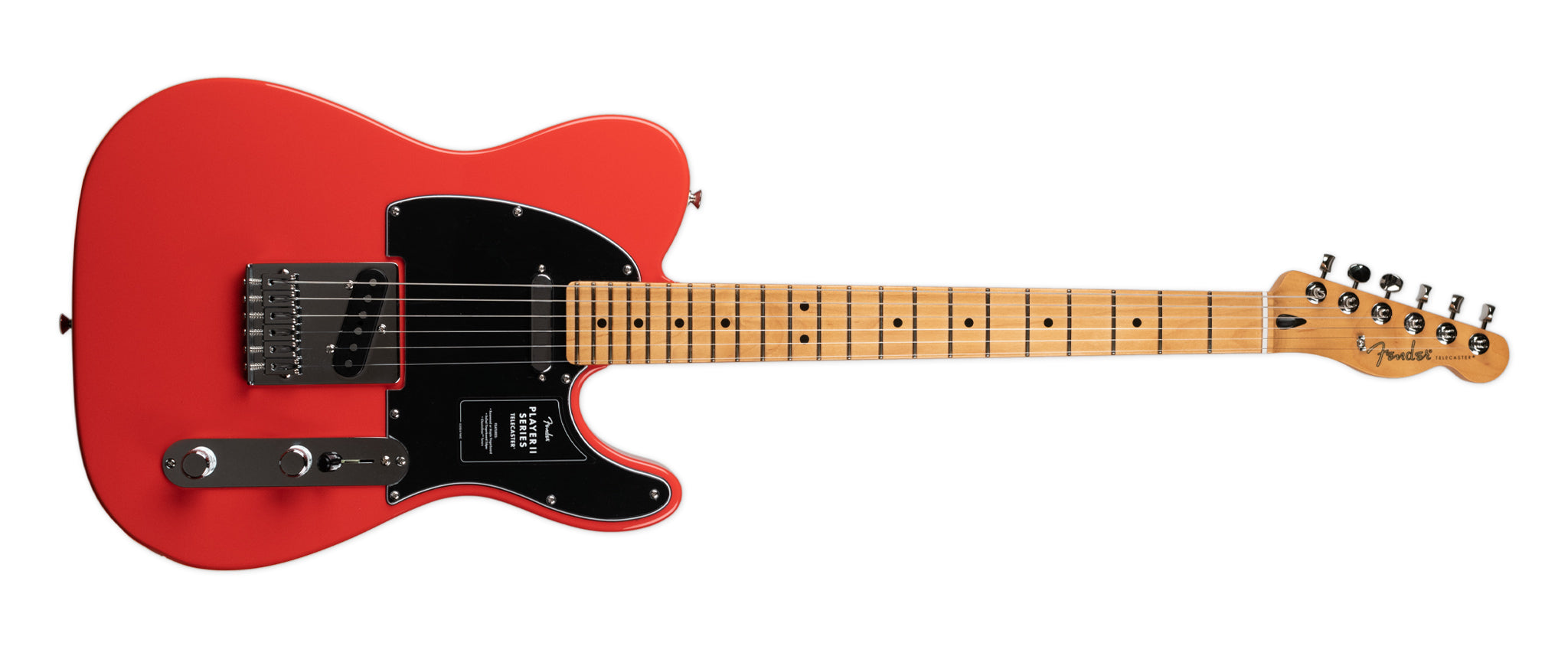 FENDER PLAYER II TELECASTER, MAPLE FINGERBOARD - CORAL RED | Stang