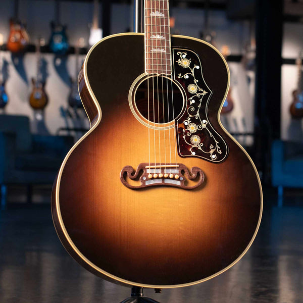 USED GIBSON CUSTOM SJ-200 “1938”  - FIGURED ROSEWOOD WITH FAUX OSTRICH CASE 1 OF 75
