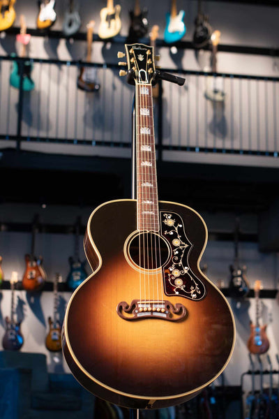 USED GIBSON CUSTOM SJ-200 “1938”  - FIGURED ROSEWOOD WITH FAUX OSTRICH CASE 1 OF 75