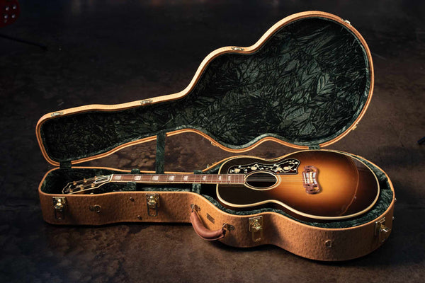 USED GIBSON CUSTOM SJ-200 “1938”  - FIGURED ROSEWOOD WITH FAUX OSTRICH CASE 1 OF 75