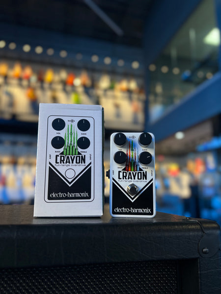 USED ELECTRO-HARMONIX CRAYON FULL-RANGE OVERDRIVE WITH BOX