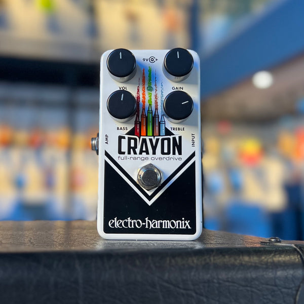 USED ELECTRO-HARMONIX CRAYON FULL-RANGE OVERDRIVE WITH BOX