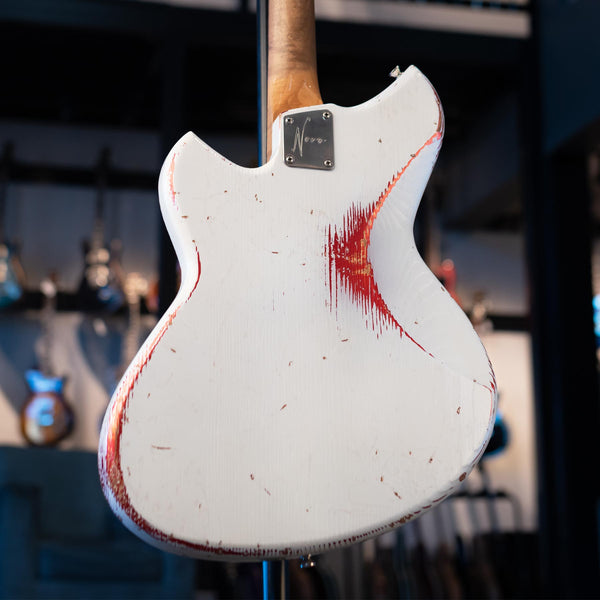 NOVO GUITARS SERUS J - OLYMPIC WHITE OVER CANDY APPLE RED LIMITED EDITION