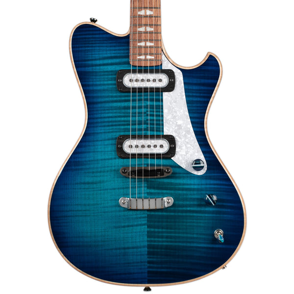 POWERS ELECTRIC A-TYPE - HARDTAIL PF42 SELECT MAPLE FLAME BLUE LAGOON