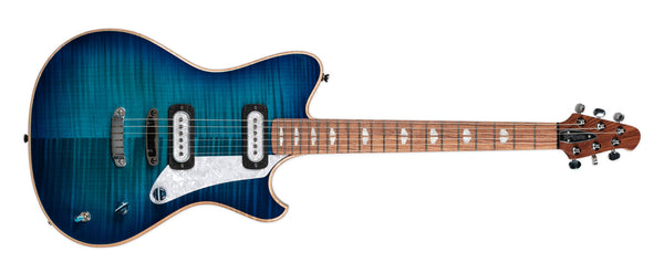 POWERS ELECTRIC A-TYPE - HARDTAIL PF42 SELECT MAPLE FLAME BLUE LAGOON