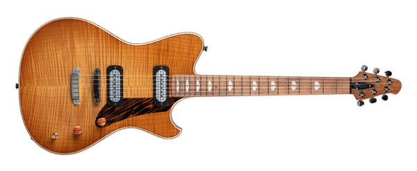 POWERS ELECTRIC GUITAR A-TYPE - WILD HONEY BURST SELECT FLAME HARDTAIL FF42