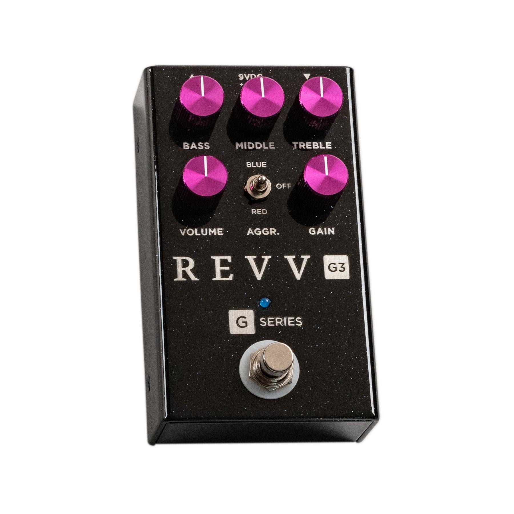 REVV G3 - LIMITED EDITION BLACK SPARKLE -  PURPLE CHANNEL OVERDRIVE/DISTORTION