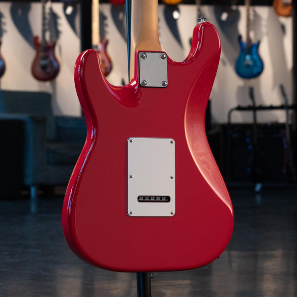 SUHR CLASSIC S, PORSCHE RED, INDIAN ROSEWOOD FINGERBOARD, HSS, SSCII W/BAG