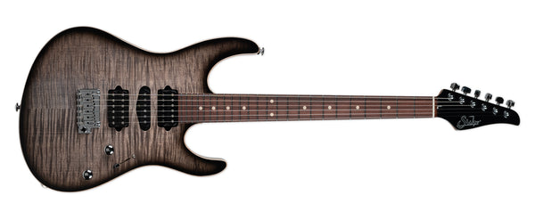 SUHR MODERN PLUS, ROASTED MAPLE NECK, PAU FERRO  FINGERBOARD -  TRANS CHARCOAL