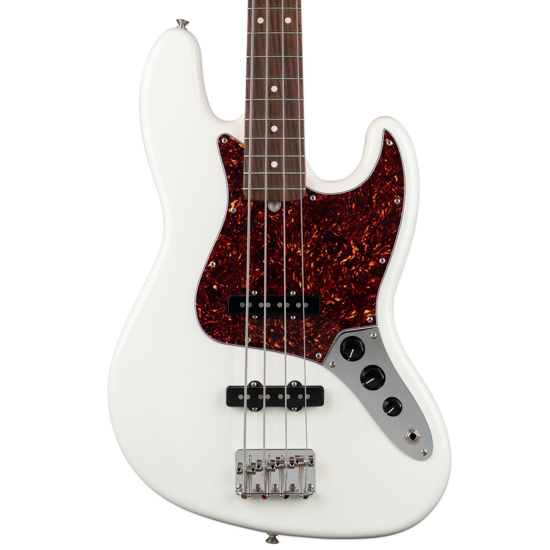 USED AMERICAN PERFORMER JAZZ BASS WHITE W/GIGBAG