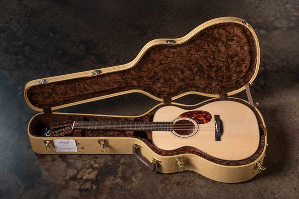 USED BOUCHER LE-SG-241-M 20TH ANNIVERSARY OM - QUILTED SAPELE