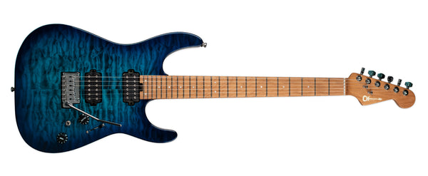 USED CHARVEL PRO-MOD DK24 HH 2PT CM QM - CHLORINE BURST WITH CASE