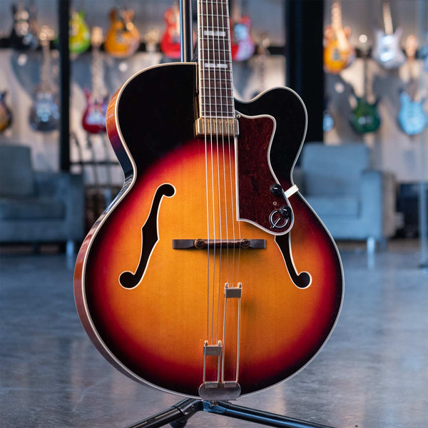 USED EPIPHONE EMPEROR VCSB W/CASE