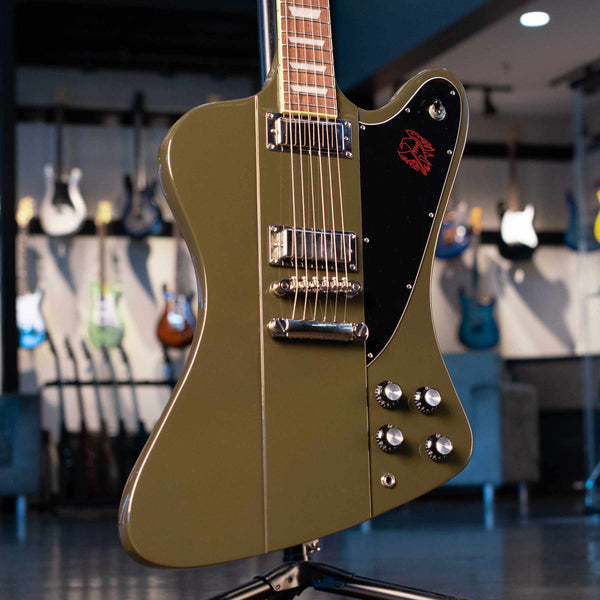 USED EPIPHONE FIREBIRD - OLIVE DRAB SPECIAL EDITION WITH GIBSON CASE