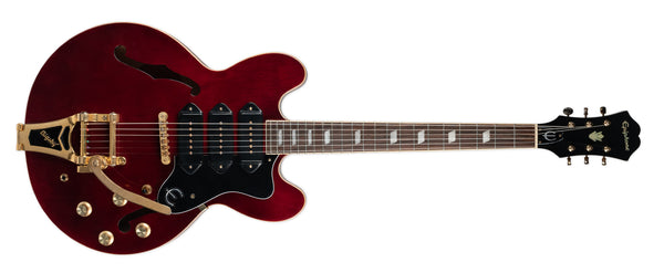 USED EPIPHONE RIVIERA P93 WINE RED 2012 - WITH CASE