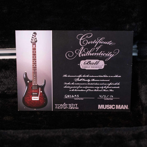 USED ERNIE BALL MUSIC MAN PETRUCCI JP6 STEALTH W/CASE