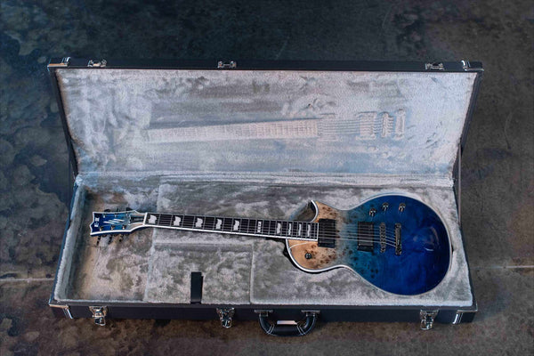 USED ESP E-II ECLIPSE BLUE NATURAL FADE WITH CASE