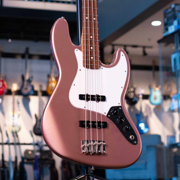 USED FENDER 2003 JAZZ BASS FSR BURGUNDY MIST METALLIC WITH CASE
