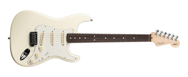 USED FENDER 2022 JEFF BECK SIGNATURE STRATOCASTER WITH CASE - OLYMPIC WHITE
