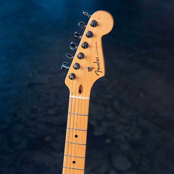 USED FENDER AMERICAN DELUXE ASH STRATOCASTER -  TOBACCO SUNBURST WITH CASE