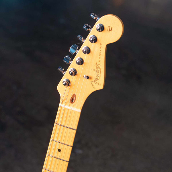 USED FENDER AMERICAN PROFESSIONAL II STRATOCASTER - MIAMI BLUE  WITH BKP PICKUPS