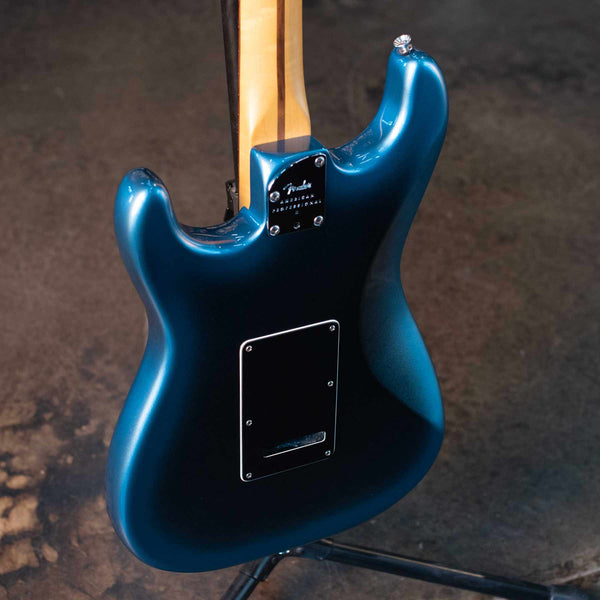 USED FENDER AMERICAN PROFESSIONAL II STRATOCASTER HSS - DARK NIGHT WITH BKP PICKUPS