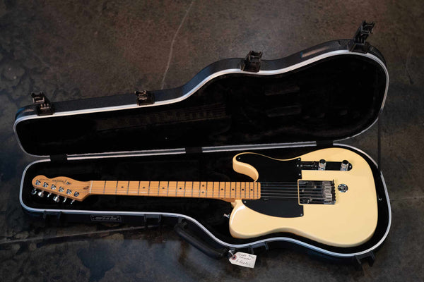 USED FENDER AMERICAN STANDARD B-BENDER TELECASTER - 1996 VINTAGE WHITE W/CASE