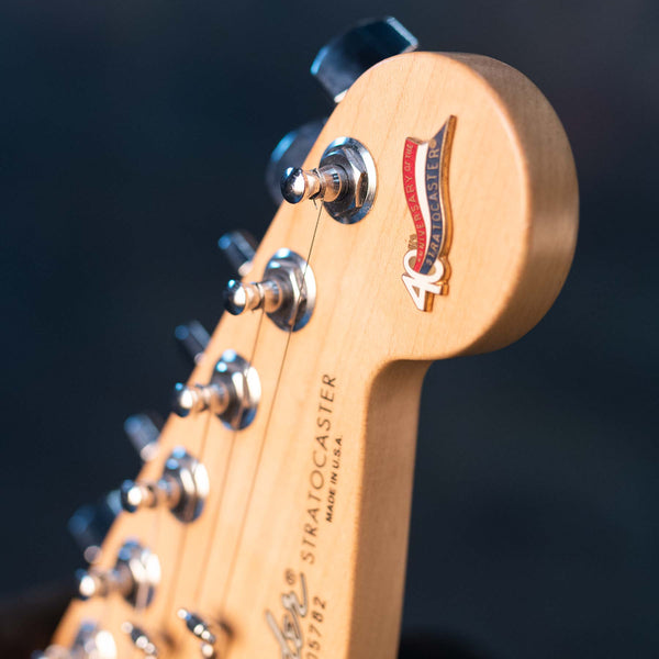 USED FENDER AMERICAN STRATOCASTER 1994 40TH ANNIVERSARY - CARIBBEAN MIST WITH CASE
